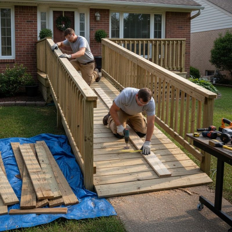 Handicap Ramp Construction in Conroe, TX