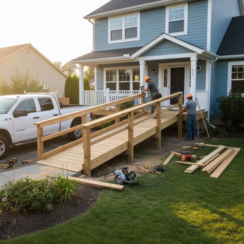 Handicap Ramp Replacement in Conroe, TX
